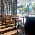 Dimbulah Coffee - Raffles Hospital | Product Seen: [Customised Laminated Tabletop With Natural Plywood Edging + Cosson Table base & Atkin 1–Seater Sofa]
